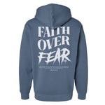 Faith Over Fear Grunge Hoodie - Small - Hoodie