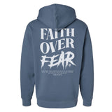 Faith Over Fear Grunge Hoodie - Small - Hoodie