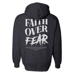 Faith Over Fear Grunge Hoodie - Small - Hoodie