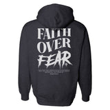 Faith Over Fear Grunge Hoodie - Small - Hoodie