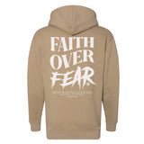 Faith Over Fear Grunge Hoodie - Small - Hoodie