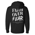 Faith Over Fear Grunge Hoodie - Small - Hoodie