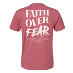 Faith Over Fear Grunge Tee - Small - Shirt