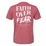 Faith Over Fear Grunge Tee - Small - Shirt