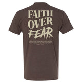 Faith Over Fear Grunge Tee - Small - Shirt