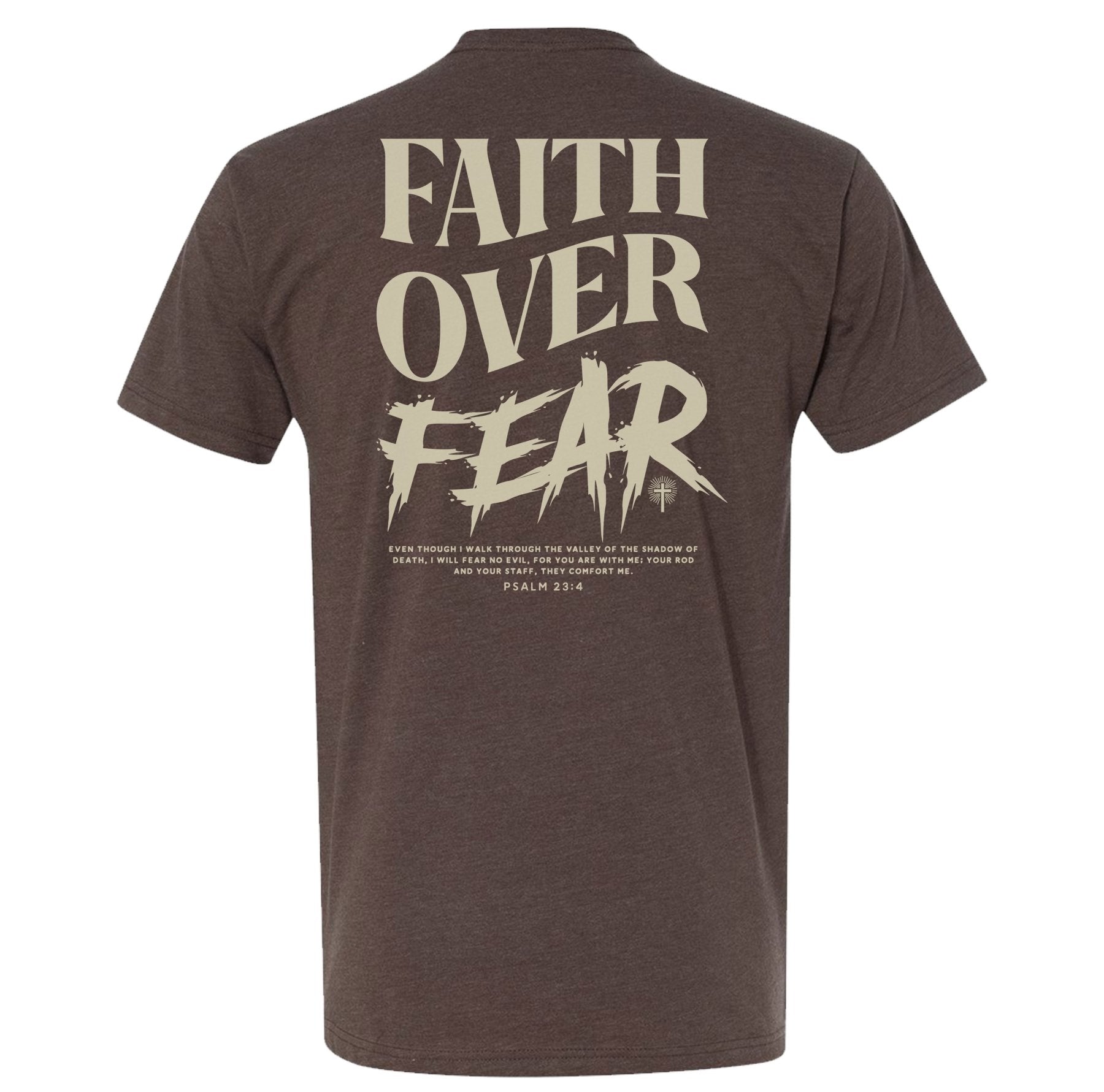 Faith Over Fear Grunge Tee - Small - Shirt