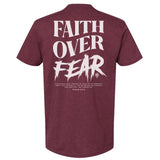 Faith Over Fear Grunge Tee - Small - Shirt