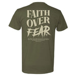 Faith Over Fear Grunge Tee - Small - Shirt