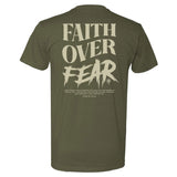 Faith Over Fear Grunge Tee - Small - Shirt