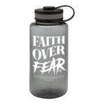 Faith Over Fear Grunge Water Bottle - 38oz - Water Bottle