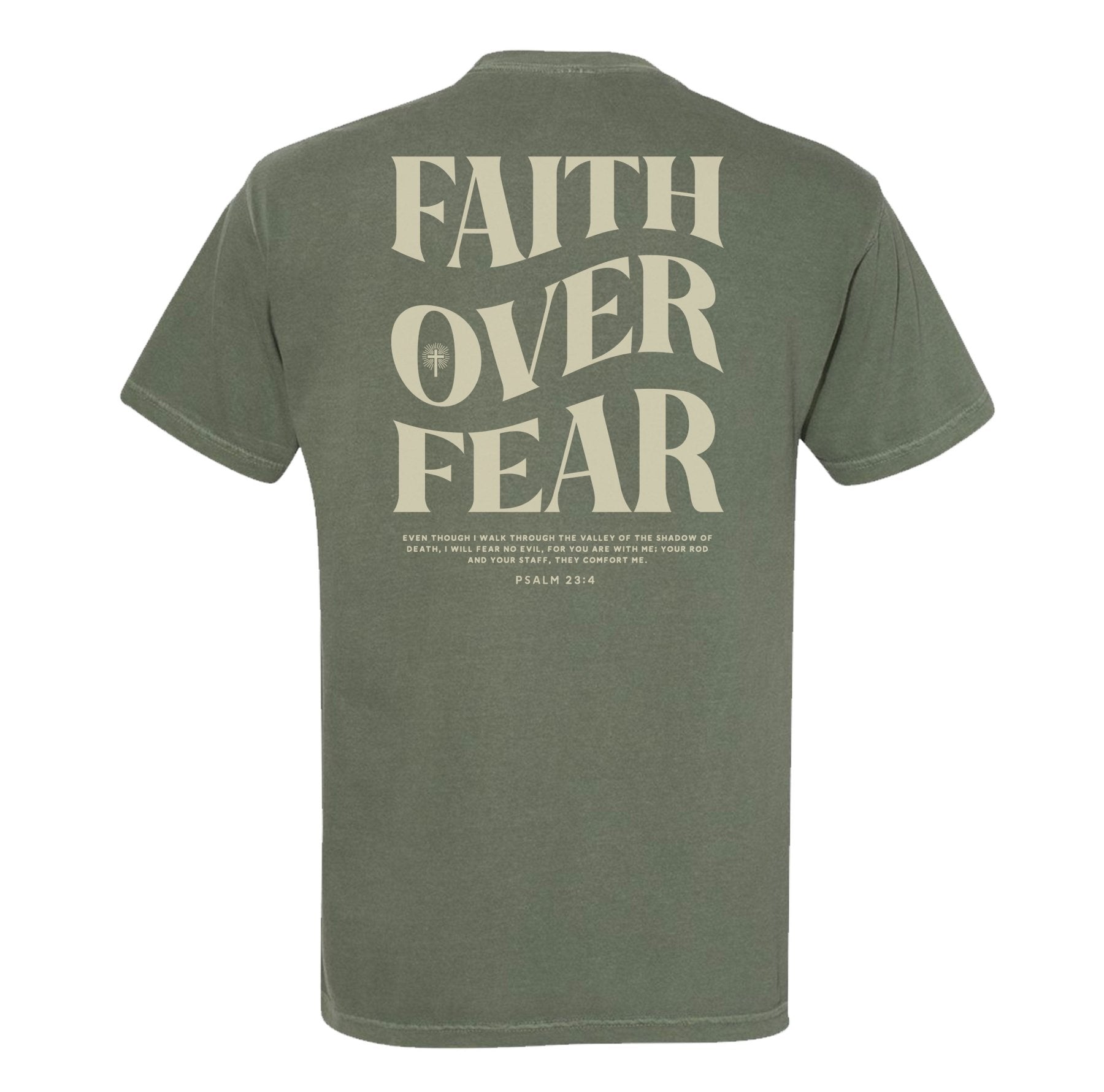 Faith Over Fear Tradition Heavyweight Tee - Small - Shirt