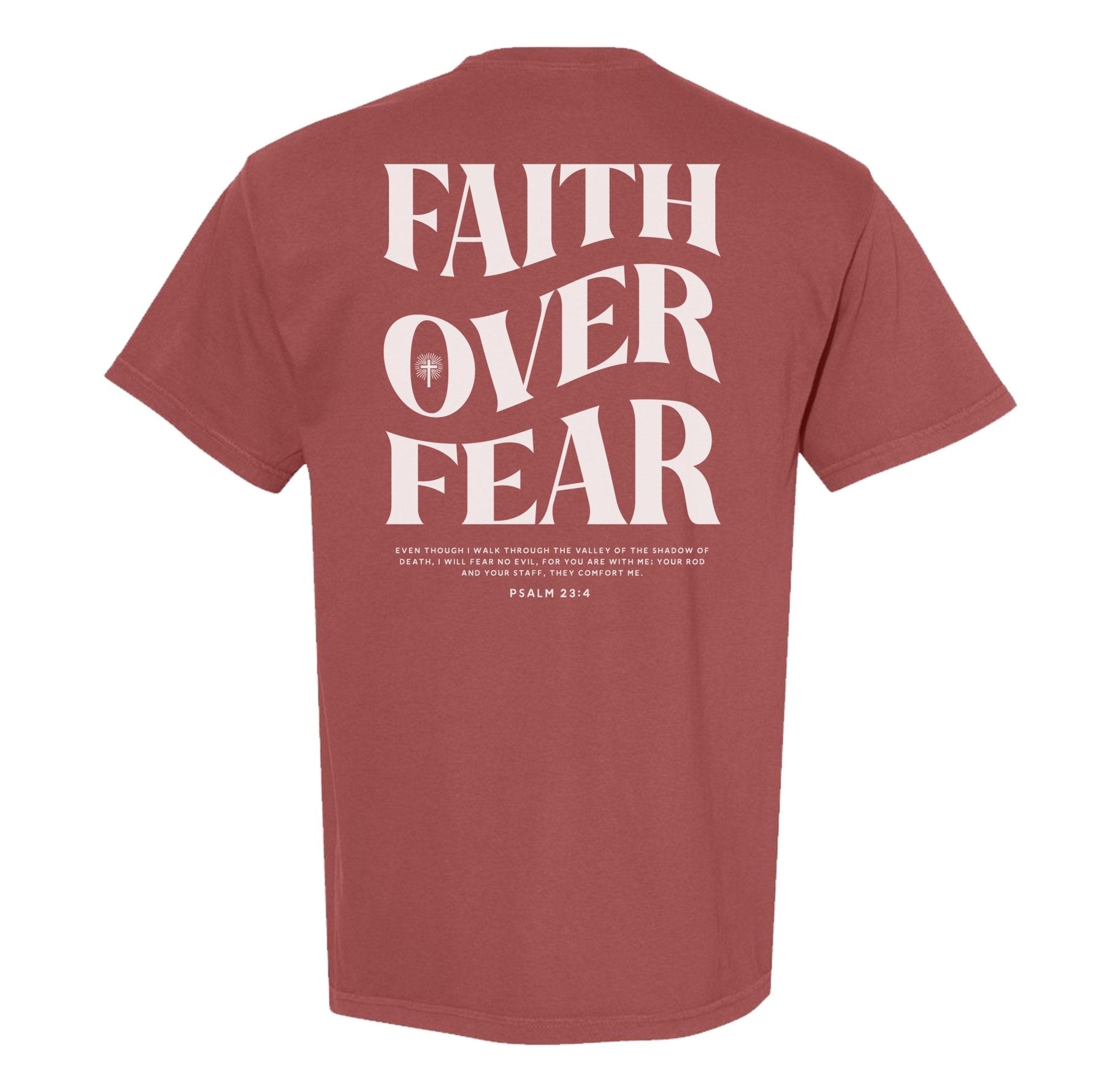 Faith Over Fear Tradition Heavyweight Tee - Small - Shirt
