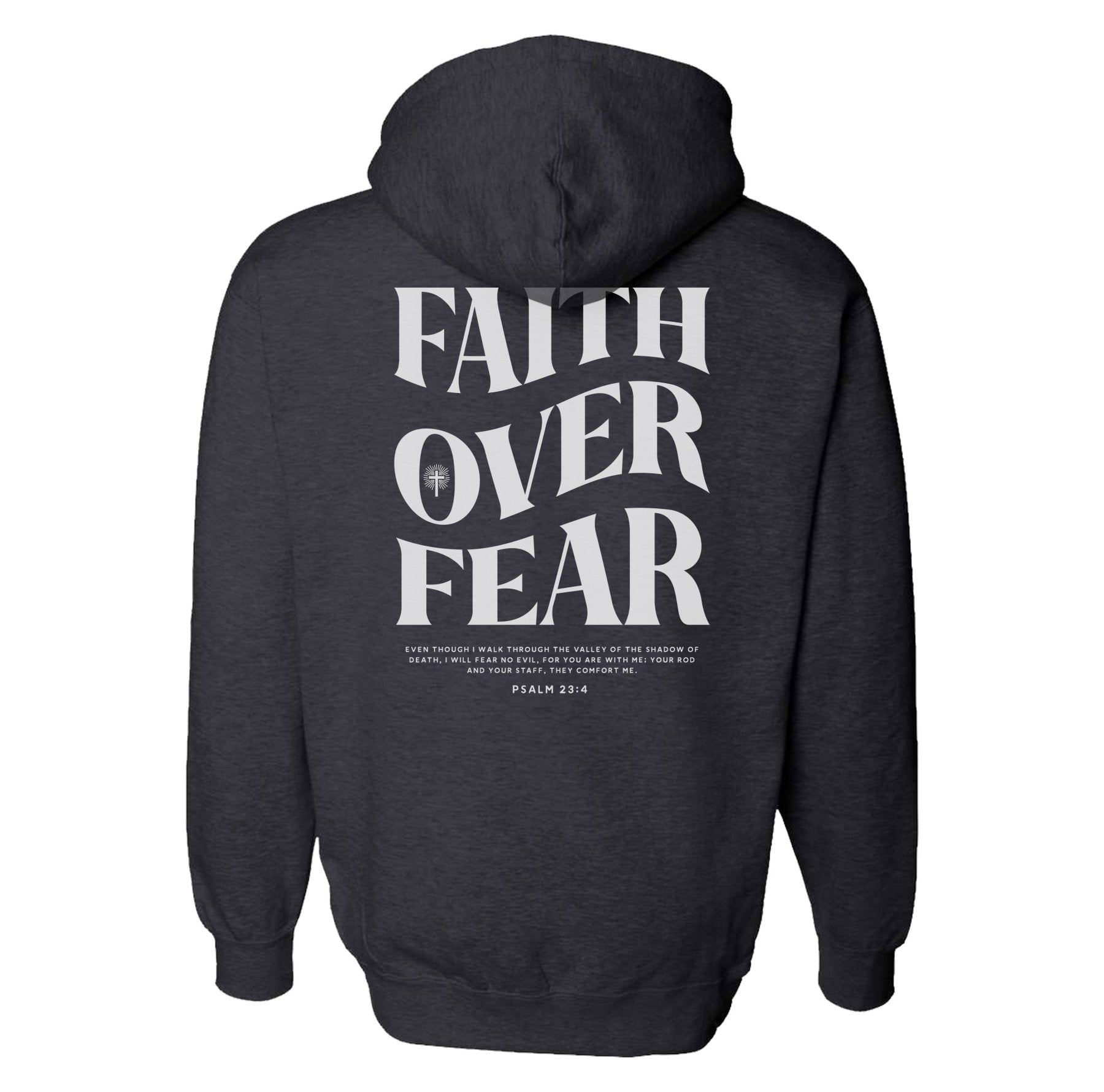 Faith Over Fear Traditional Hoodie - Small - Hoodie