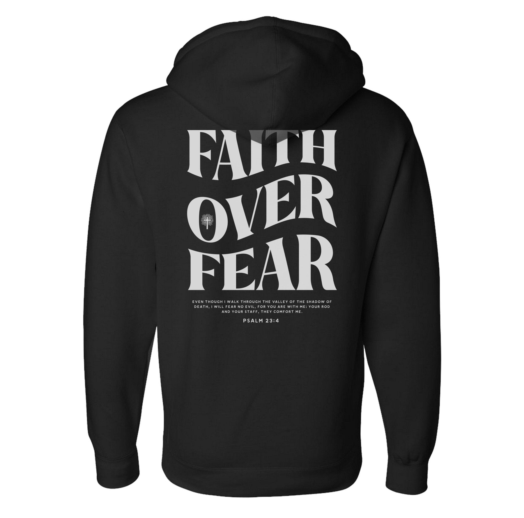Faith Over Fear Traditional Hoodie - Small - Hoodie