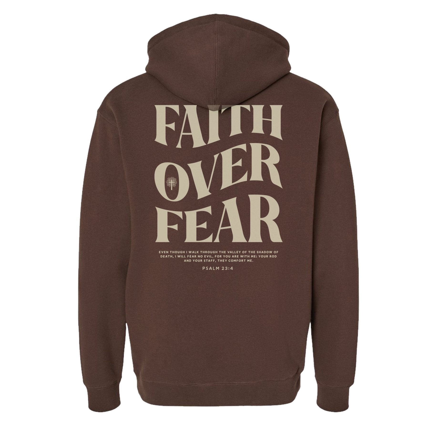 Faith Over Fear Traditional Hoodie - Small - Hoodie