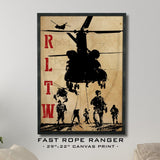 Fast Rope Print - 20" x 28" Canvas - Print