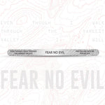 Fear No Evil Stainless Steel Bracelet - 9.5mm x 7" - Bracelet