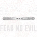 Fear No Evil Stainless Steel Bracelet - 9.5mm x 7" - Bracelet