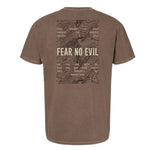 Fear No Evil Topographic Heavyweight Tee - Small - Shirt