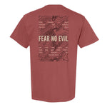 Fear No Evil Topographic Heavyweight Tee - Small - Shirt