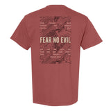 Fear No Evil Topographic Heavyweight Tee - Small - Shirt