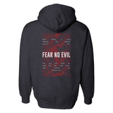 Fear No Evil Topographic Hoodie - Small - Hoodie