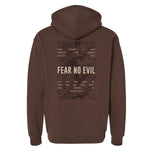 Fear No Evil Topographic Hoodie - Small - Hoodie