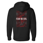 Fear No Evil Topographic Hoodie - Small - Hoodie