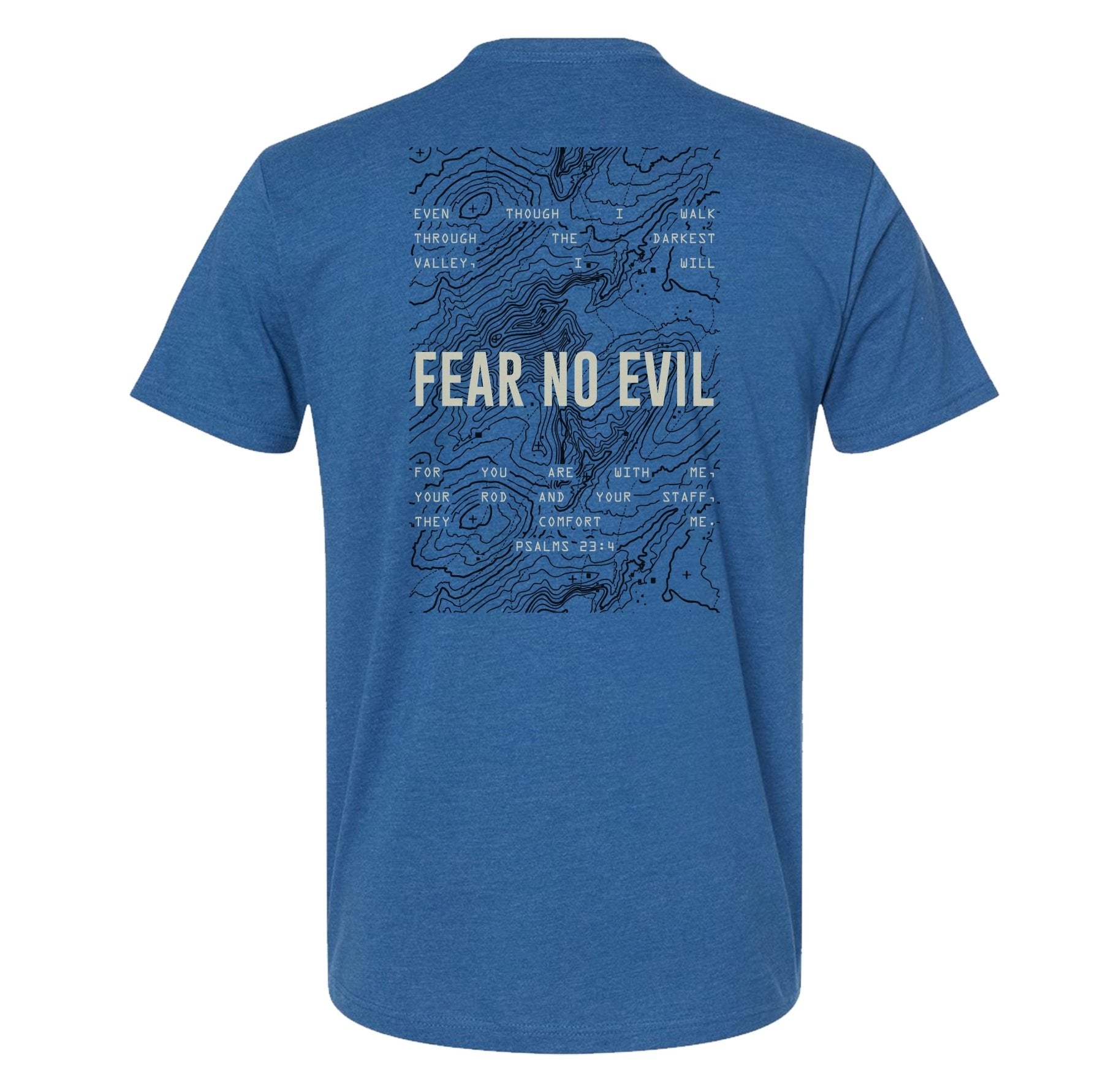 Fear No Evil Topographic Tee - Small - Shirt