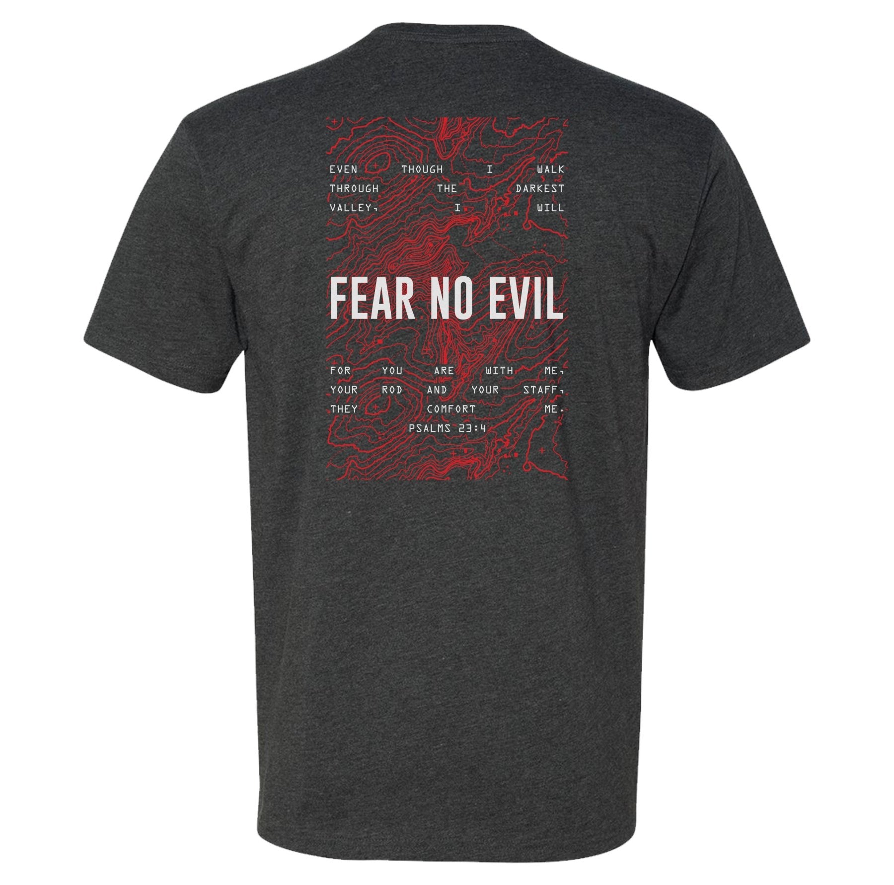 Fear No Evil Topographic Tee - Small - Shirt
