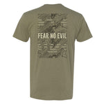 Fear No Evil Topographic Tee - Small - Shirt