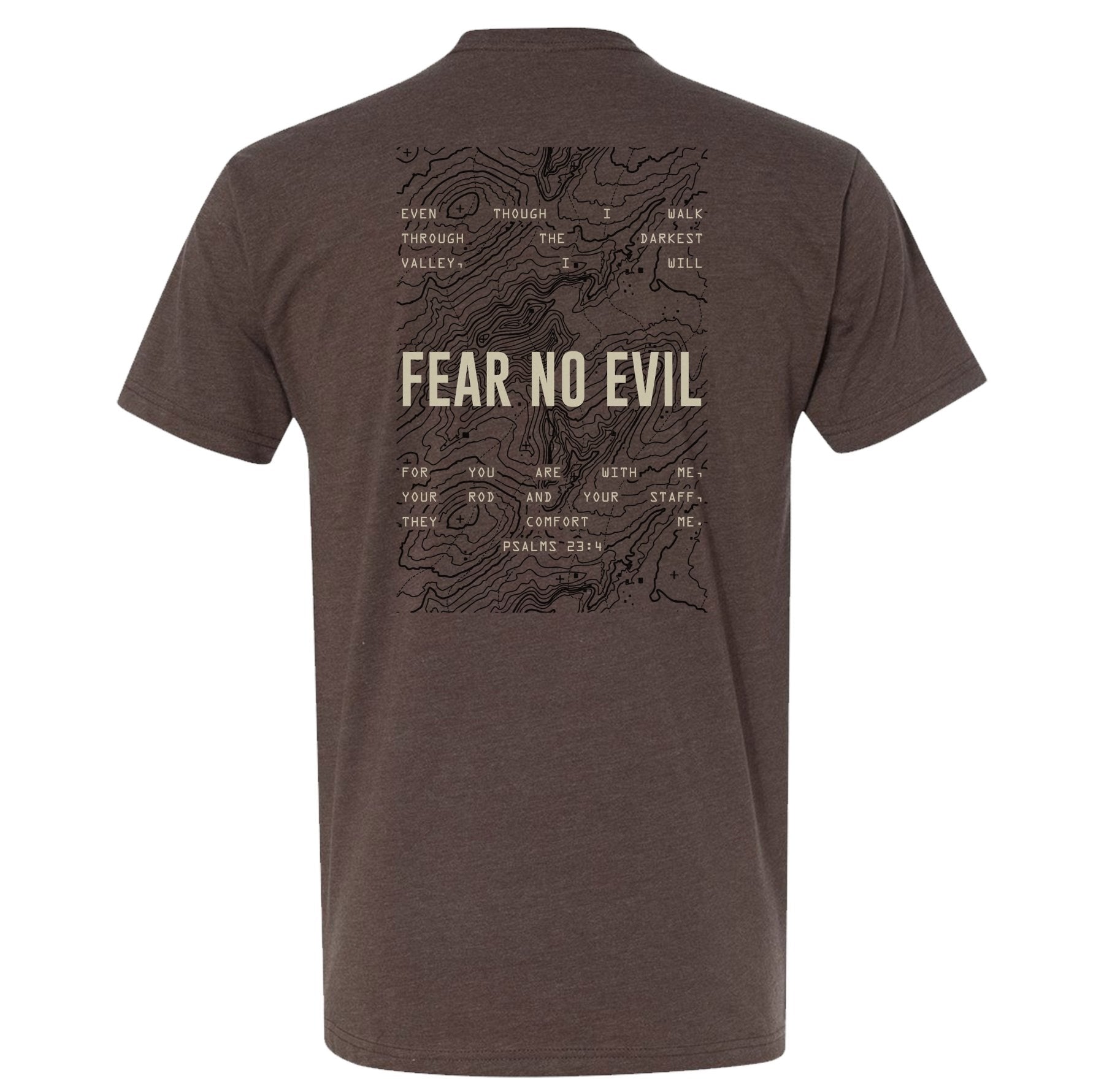 Fear No Evil Topographic Tee - Small - Shirt