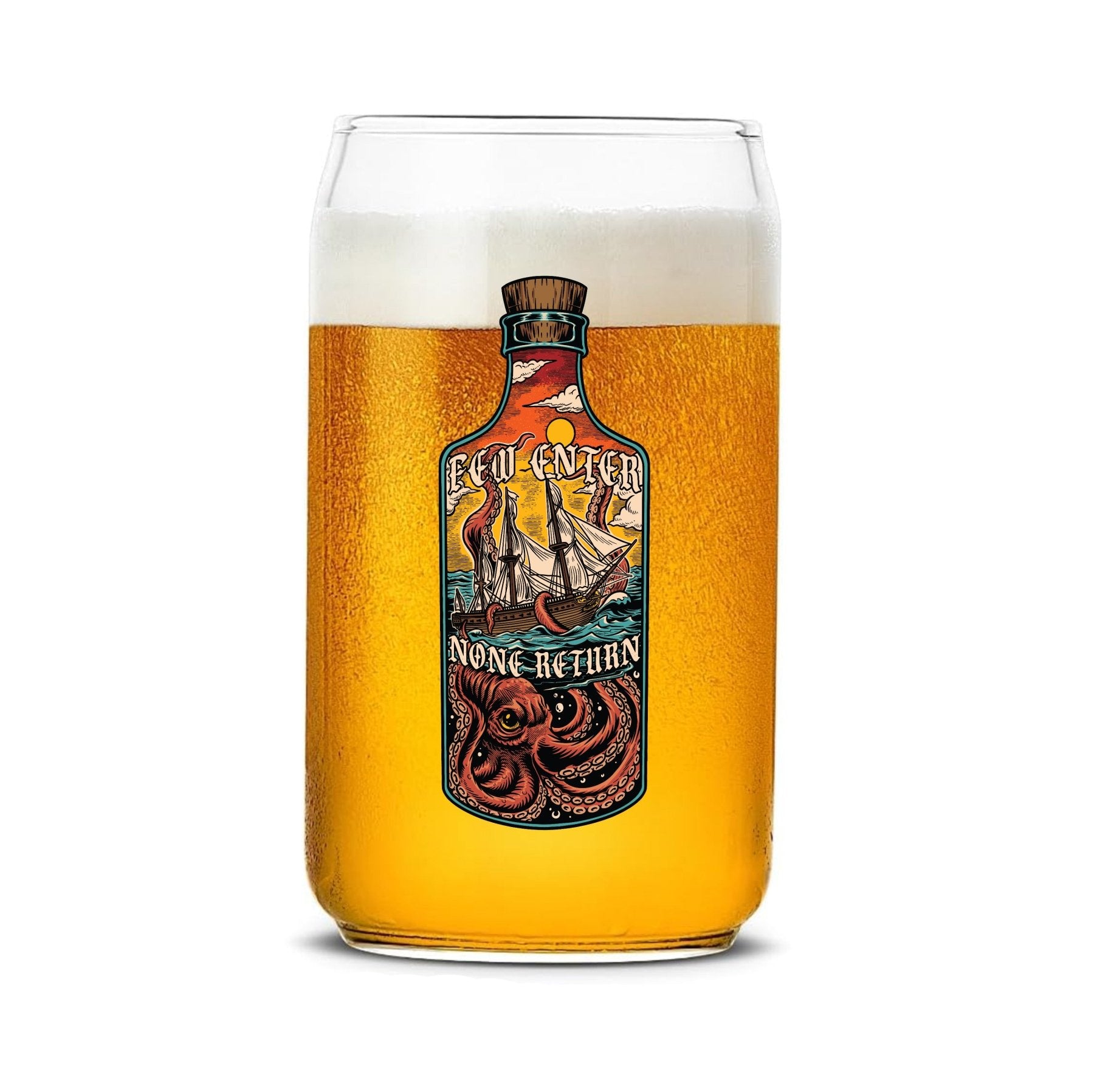 Few Enter Bottle Beer Can Glass Set - 16oz - Glassware