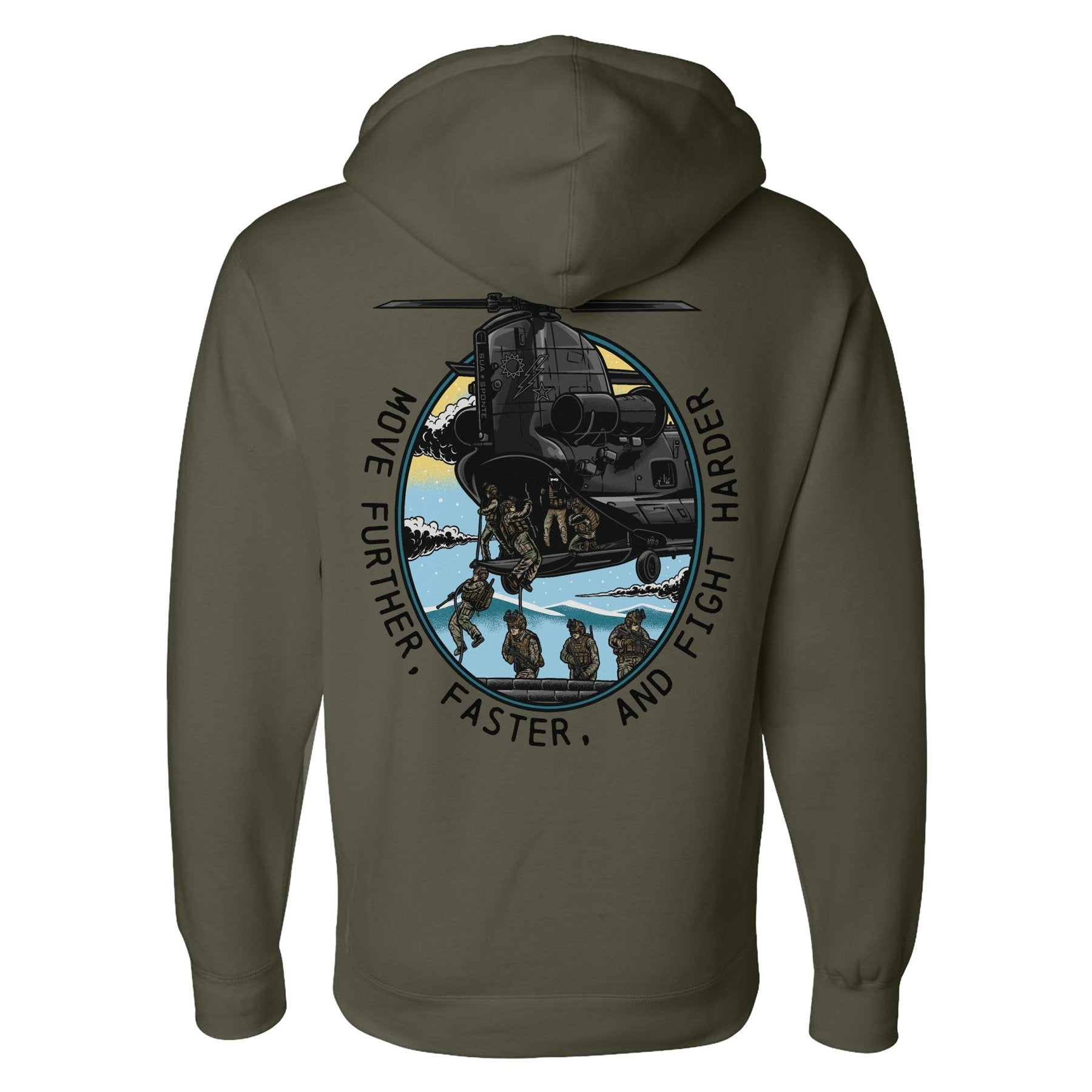 Fight Harder Fast Rope Hoodie - Small - Hoodie