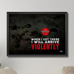 Force Recon Arriving Violently - Canvas 20"x26" - 