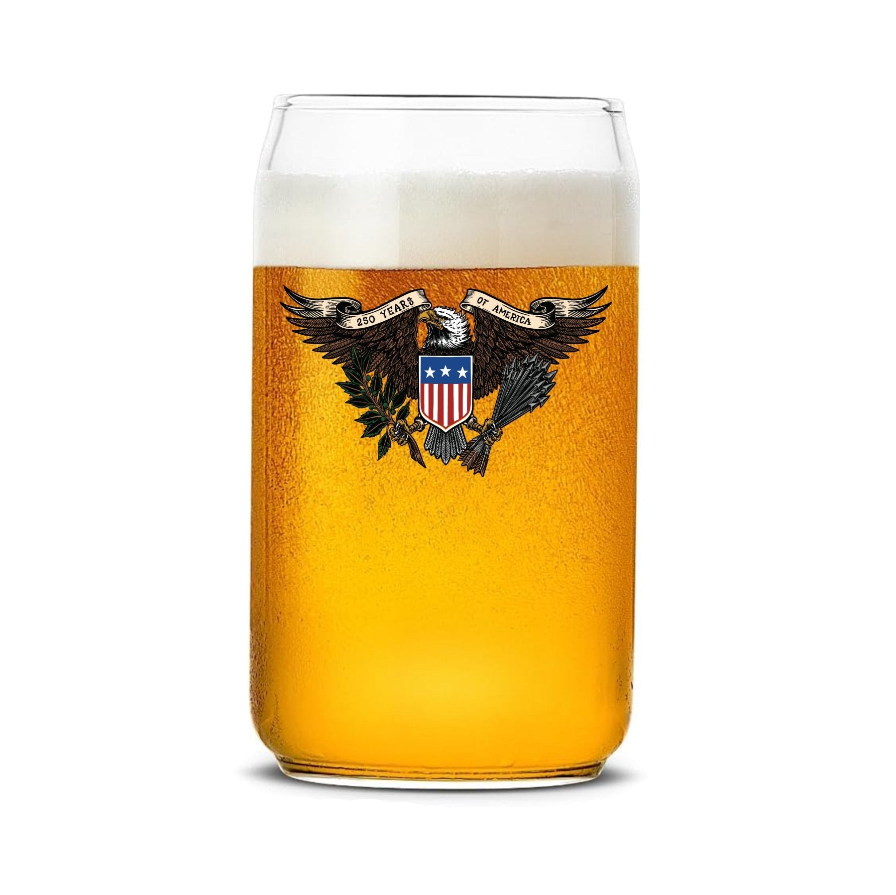 Forged Eagle Beer Can Glass Set - 16oz - Glassware