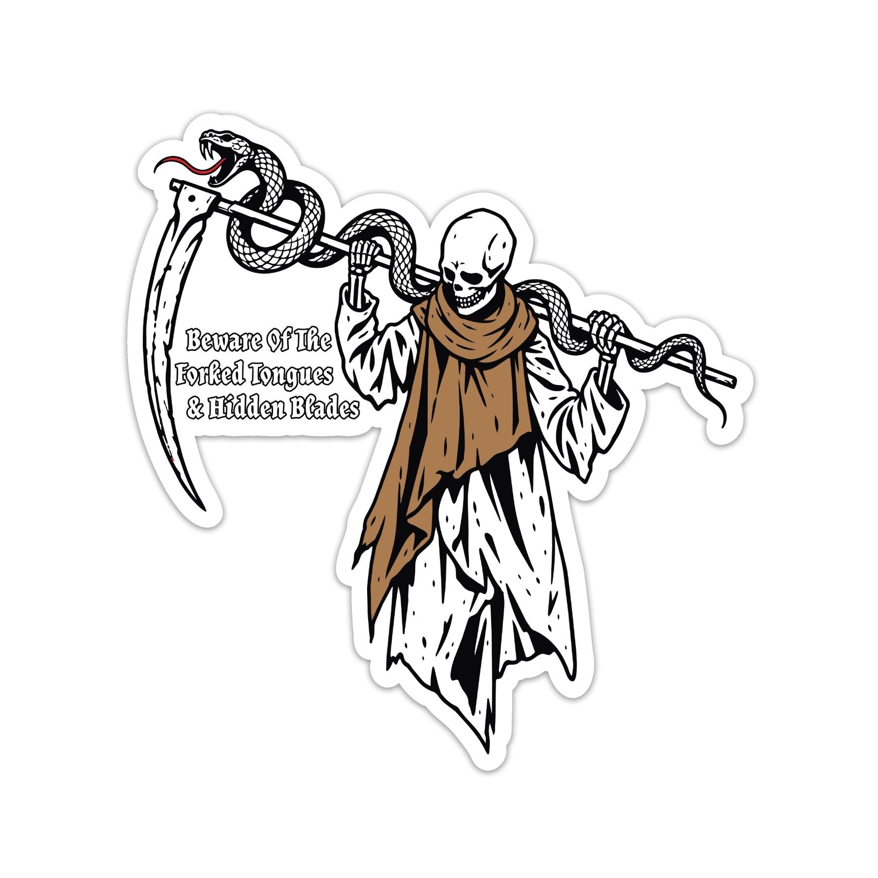Forked Tongues Sticker - 4" - Sticker