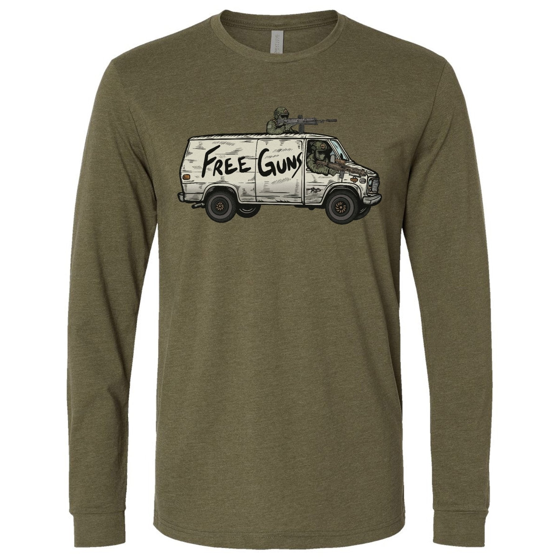 Free Guns Van Long Sleeve Shirt - Small - Long Sleeve