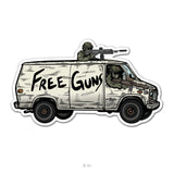 Free Guns Van Sticker - 4" - Sticker