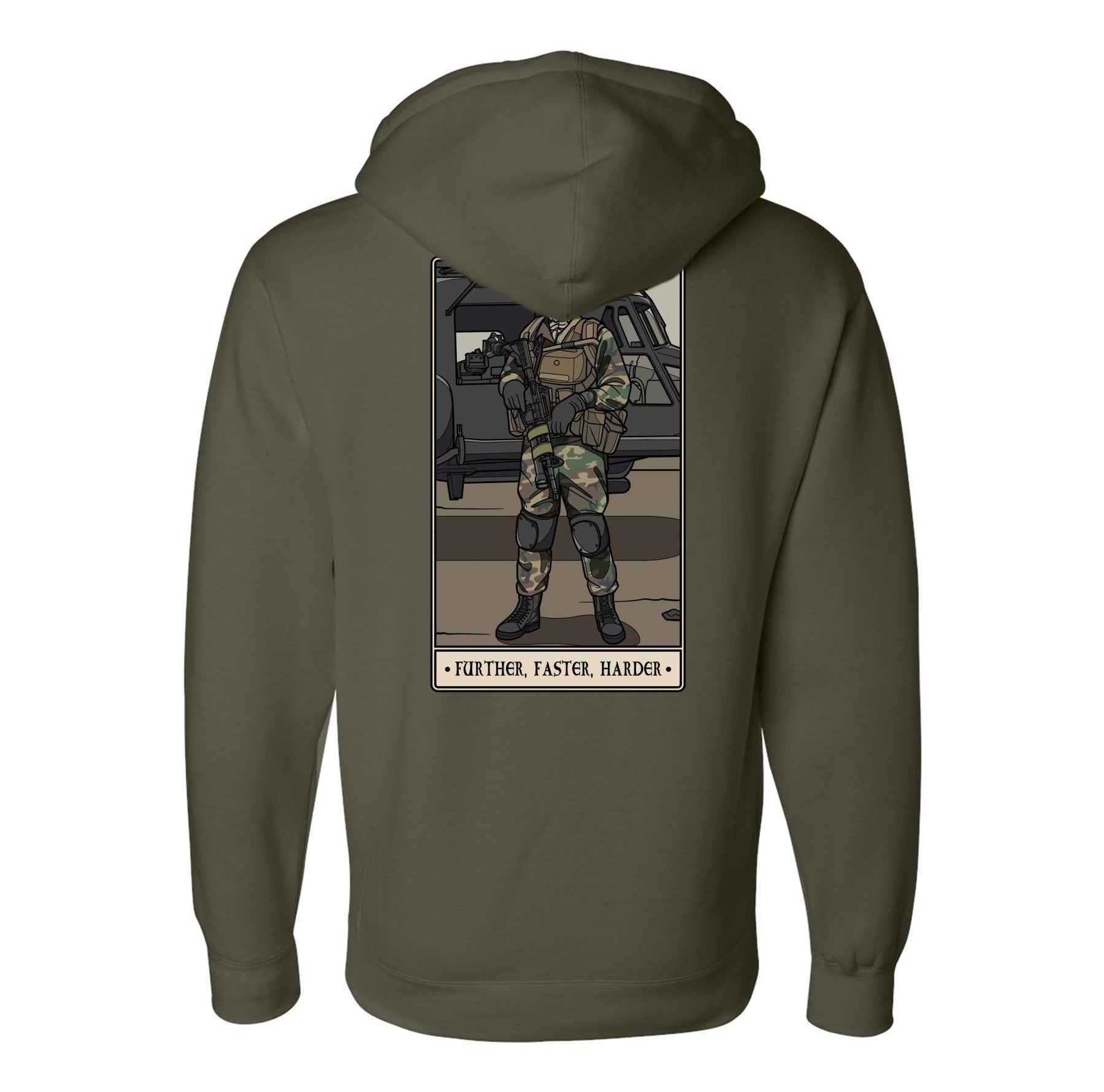 Further Faster Harder Hoodie - Small - Hoodie