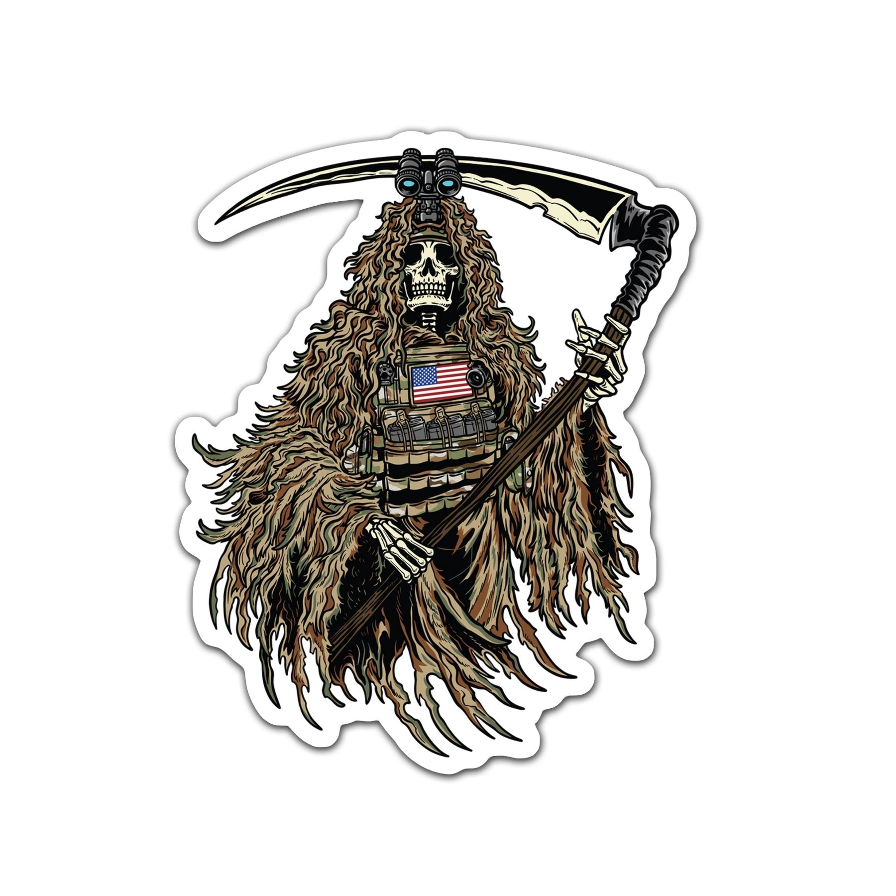Ghillie Reaper Sticker - 4" - Sticker