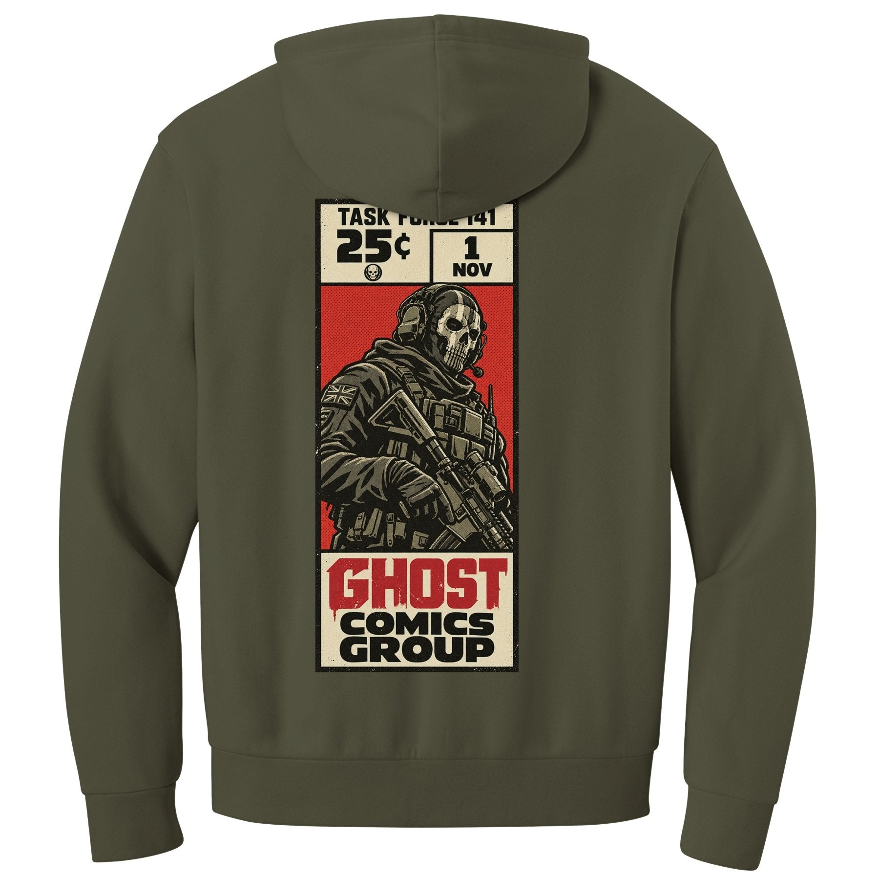 Ghost Comic Hoodie - Small - Hoodie