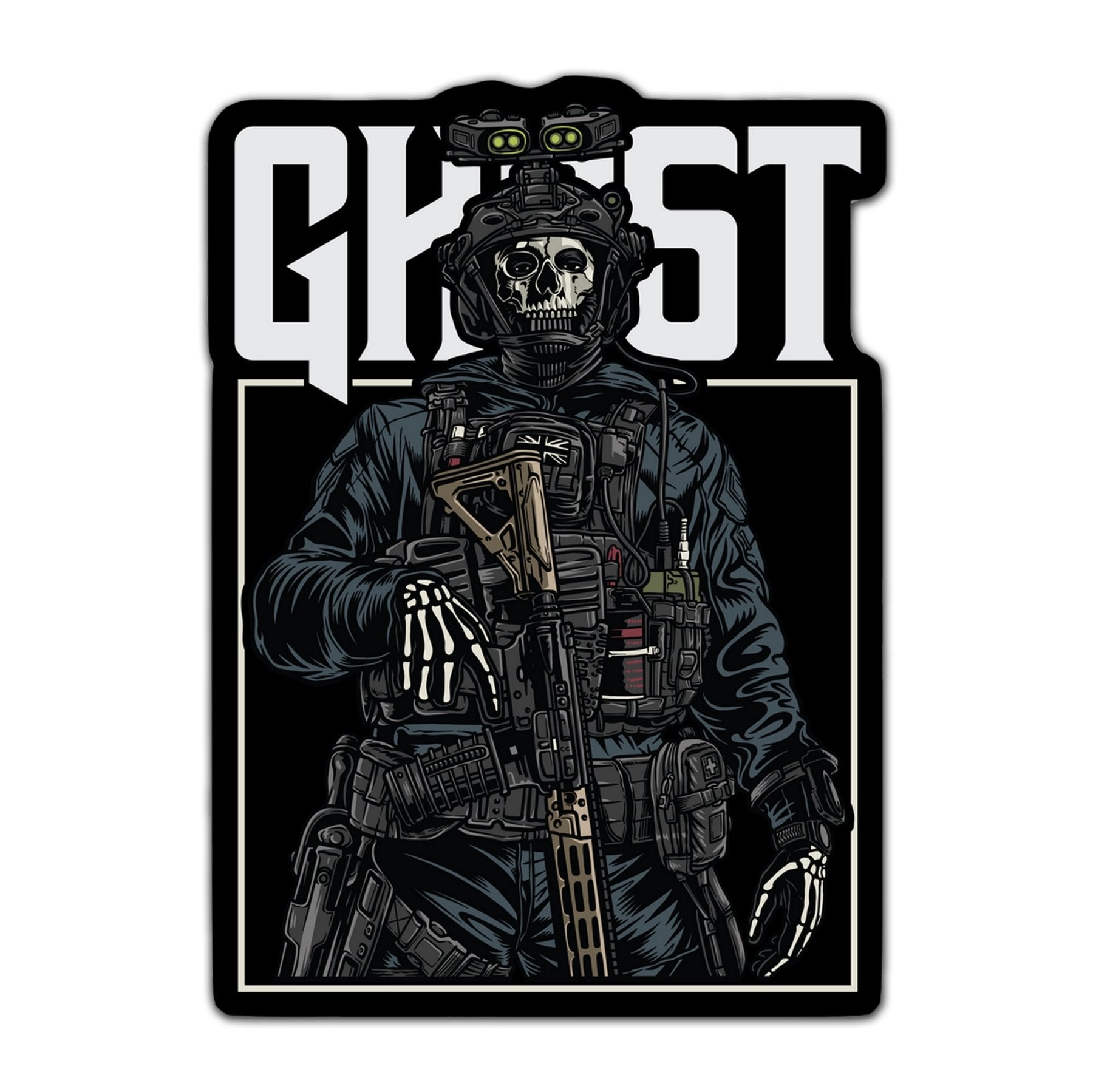 Ghost Full Color Sticker - 4" - Sticker