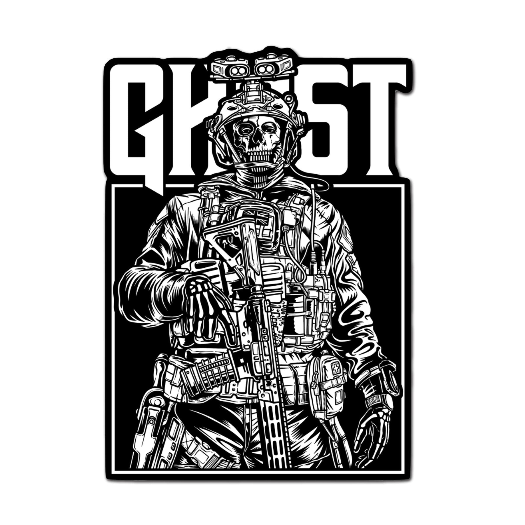 Ghost Sticker - 4" - Sticker