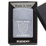 Give War A Chance 75th DUI Lighter - Chrome - Lighter
