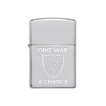 Give War A Chance 75th DUI Lighter - Chrome - Lighter
