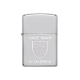 Give War A Chance 75th DUI Lighter - Chrome - Lighter