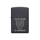 Give War A Chance 75th DUI Lighter - Matte Black - Lighter