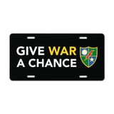 Give War A Chance Vanity Plate - Vanity Plate