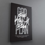 God Has A Plan Canvas - Stretched Canvas - Canvas